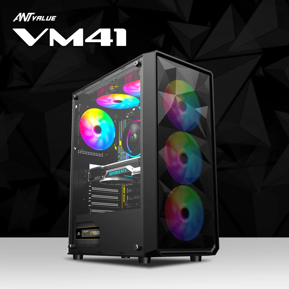 Ant Esports Mid Tower Gaming Cabinet (ATX/M-ATX/ITX) VM41 view 2